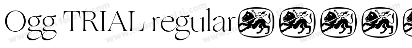 Ogg TRIAL regular字体转换